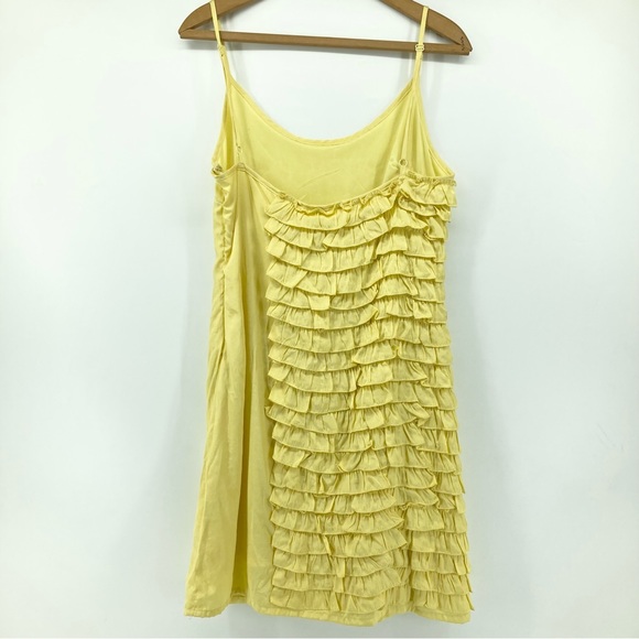 Esley Yellow Ruffle Side Sundress - Picture 6 of 9